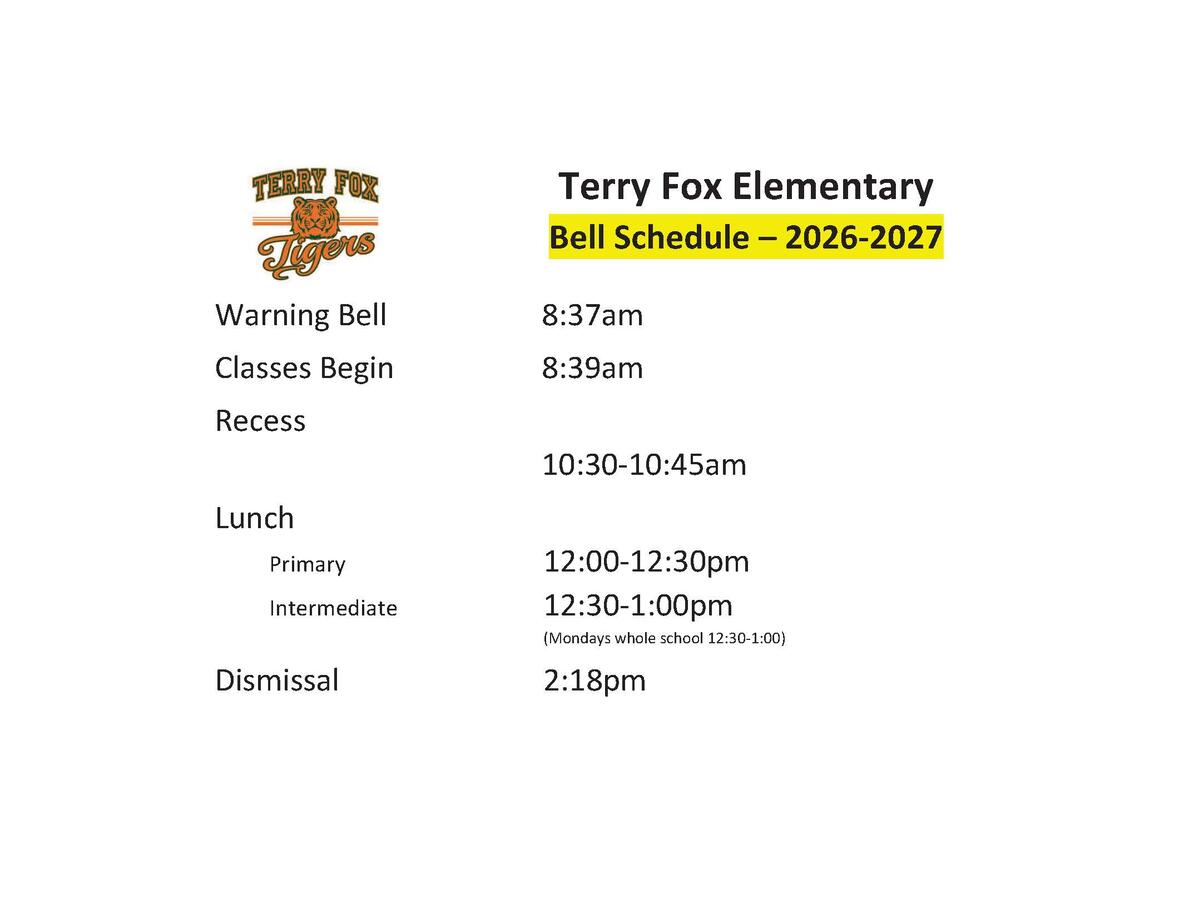2026 2027 Bell Schedule
