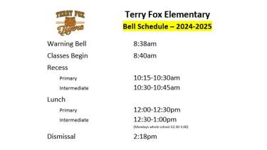 2024 2025 Bell Schedule
