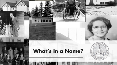 ADRTA Legacy Project 2024 Old historic images used as a graphic for the "What's in a name" project.